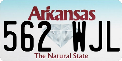 AR license plate 562WJL