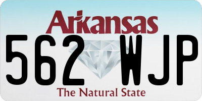 AR license plate 562WJP