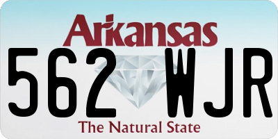 AR license plate 562WJR