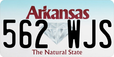 AR license plate 562WJS