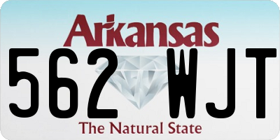 AR license plate 562WJT