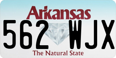 AR license plate 562WJX