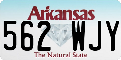 AR license plate 562WJY