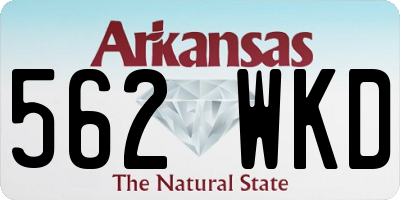AR license plate 562WKD