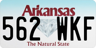 AR license plate 562WKF