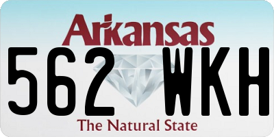 AR license plate 562WKH