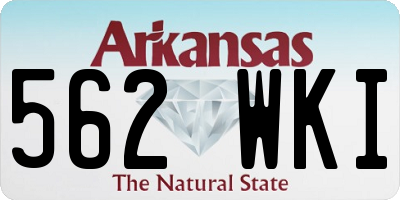 AR license plate 562WKI