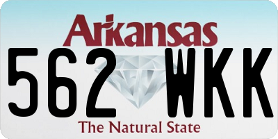 AR license plate 562WKK