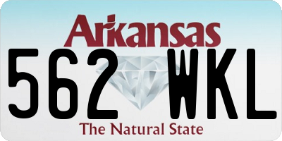 AR license plate 562WKL
