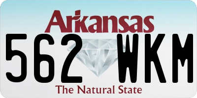 AR license plate 562WKM