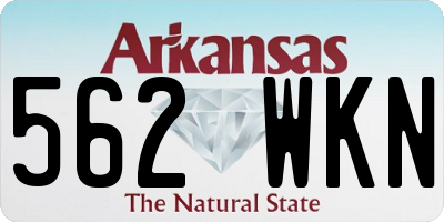AR license plate 562WKN