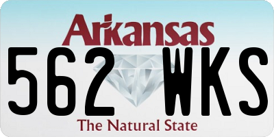 AR license plate 562WKS