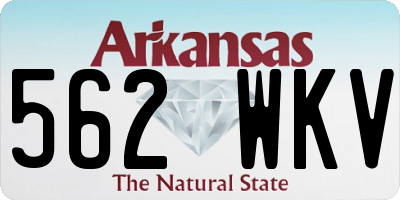AR license plate 562WKV