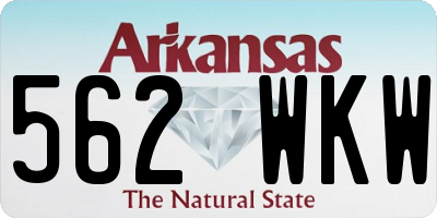 AR license plate 562WKW