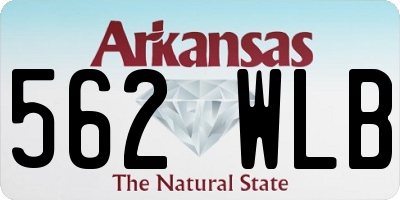 AR license plate 562WLB