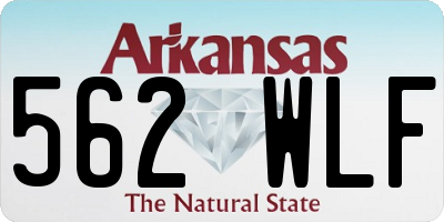 AR license plate 562WLF