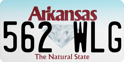 AR license plate 562WLG