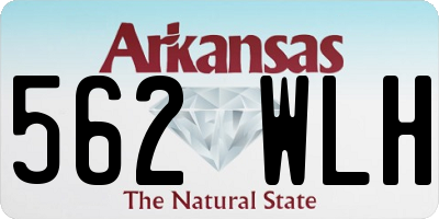 AR license plate 562WLH