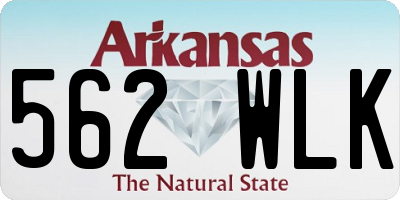 AR license plate 562WLK