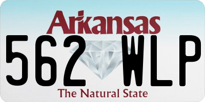 AR license plate 562WLP