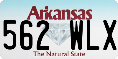 AR license plate 562WLX