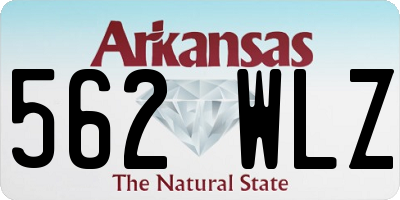 AR license plate 562WLZ