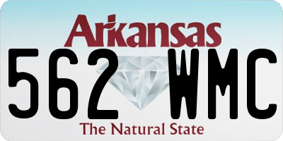 AR license plate 562WMC