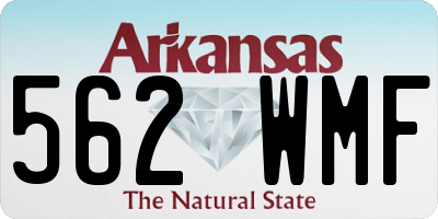 AR license plate 562WMF