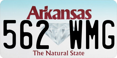 AR license plate 562WMG