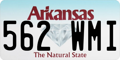 AR license plate 562WMI