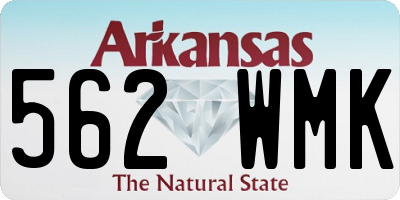 AR license plate 562WMK