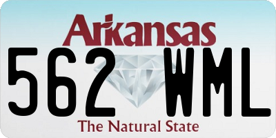 AR license plate 562WML