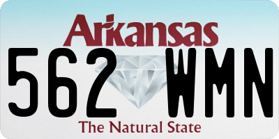 AR license plate 562WMN