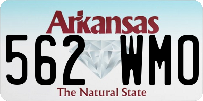 AR license plate 562WMO