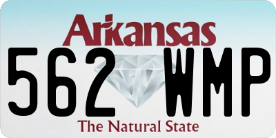 AR license plate 562WMP