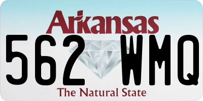 AR license plate 562WMQ