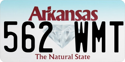AR license plate 562WMT