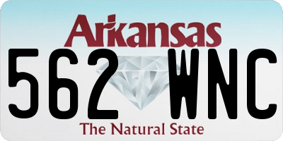 AR license plate 562WNC