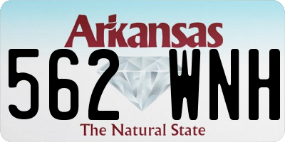 AR license plate 562WNH