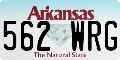 AR license plate 562WRG