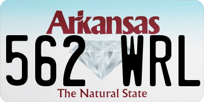 AR license plate 562WRL