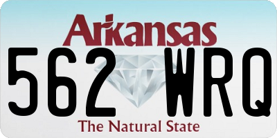 AR license plate 562WRQ