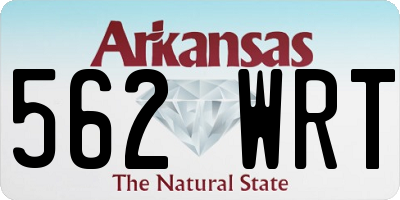 AR license plate 562WRT