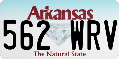 AR license plate 562WRV