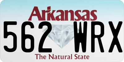 AR license plate 562WRX