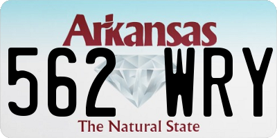 AR license plate 562WRY