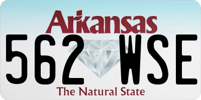 AR license plate 562WSE