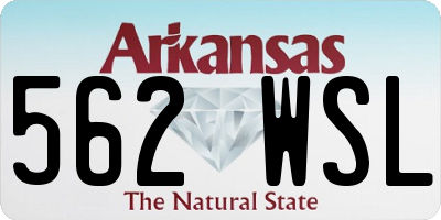 AR license plate 562WSL
