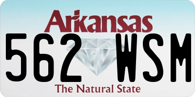 AR license plate 562WSM