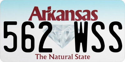 AR license plate 562WSS